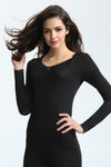 Palm's Ladies Long Sleeve Top 'Lux Generation', Black
