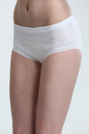 White Swan's Ladies Fancy Knit Brief, White