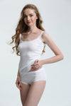 White Swan's Ladies Fancy Knit Camisole, White