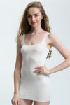 White Swan's Ladies Brushed Thermal French Neck Vest, Ivory